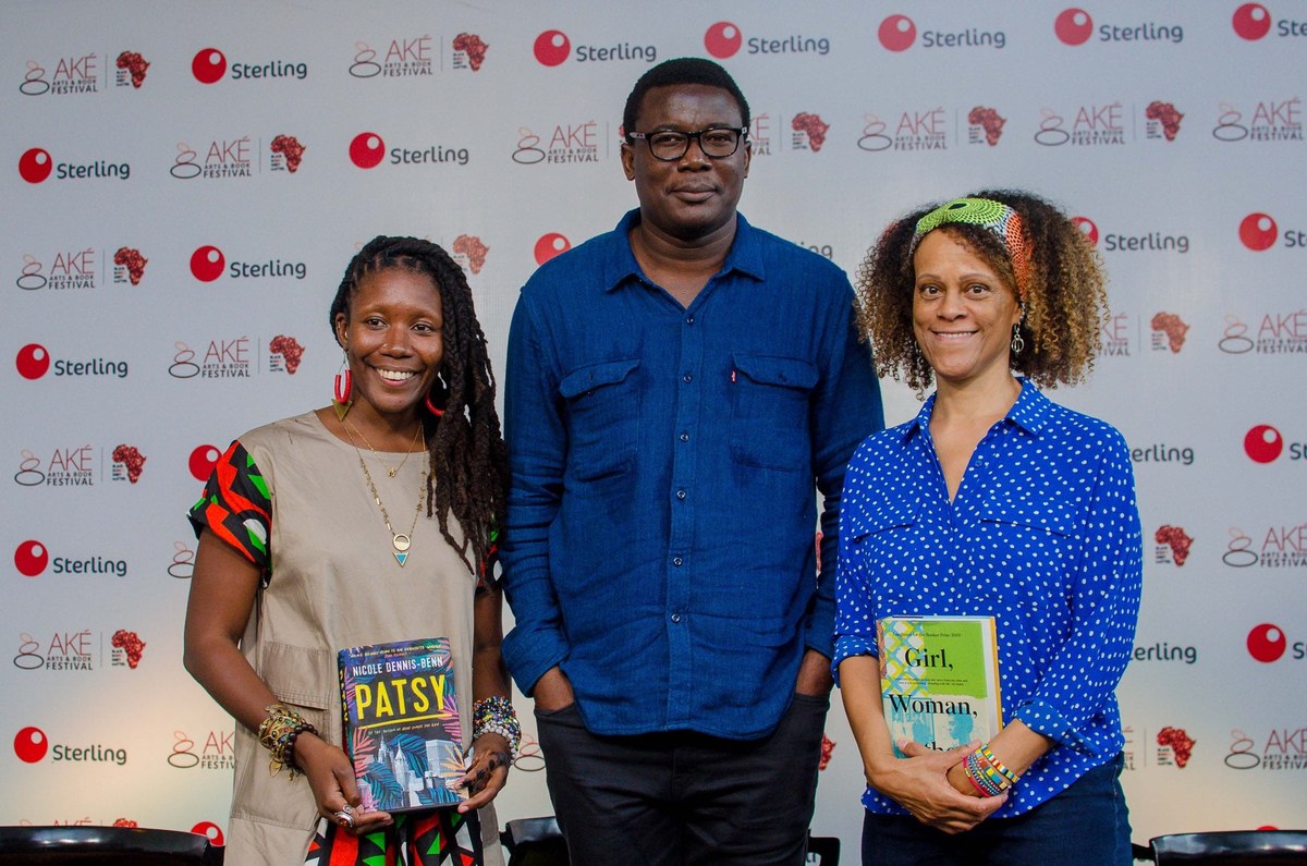 With Nicole Dennis-Benn and Bernardine Evaristo, Aké Festival 2019